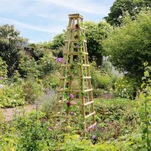 Zest - Snowdon Obelisk Wooden Garden Plant Support Rose Flower Climber