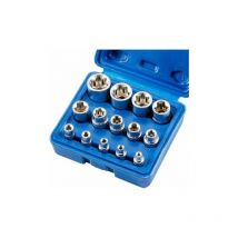 SnowE Star E4-E24 Female Torx Socket Set E-Torx External Hex Socket Nut 14pcs