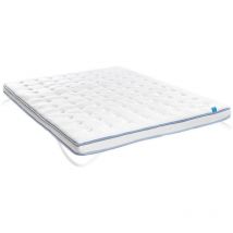 Topper colchón Luxury Nimbus Viscoelástico Firmeza media Confort extra Transpirable Adaptable Mejora descanso Acogedor y suave 140x200 cm