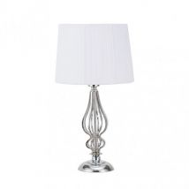 Akunadecor - fab 137671020 Cebrano Desktop 1xe27 Chrome c / pantalon Blanc 30x30x55 Cm