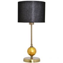 Sobremesa cuero bola oro 1xE27