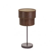 Lampe à Poser Double Smile 1xe14 Marron/Oxyde 44x18x18 Cm