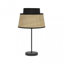 Lampada da tavolo Jia 1xe14 Naturale/nero 40x20x20 Cm