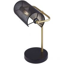 Ilajp - Sobremesa modelo Geranio en color negro y dorado 45 cm(alto)26 cm(ancho)24 cm(fondo)