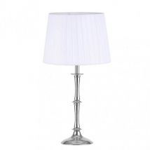 Sobremesa Oregón E27 cromo blanco