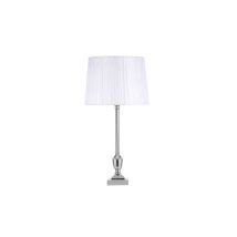 Akunadecor - Lampe À Poser Oak 1xe27 Chrome W/pant Blanc 60.5x30x30 Cm