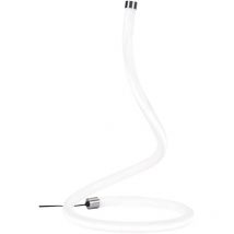 Forlight - Sobremesa Rolly led 12W Blanco Neutro - 4000K Níquel Satinado para Interior de Mesa en Oficina, Dormitorio, Comedor
