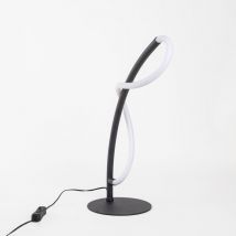 Forlight - Sobremesa Tress led 6.5W Blanco Neutro - 4000K Negro para Interior de Mesa en Oficina, Dormitorio, Salón