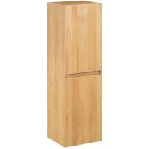 Armadietto da Bagno Sospeso Stretto con Ripiani Mobile alto Naturale 35x30x120cm BZR175-N - Sobuy