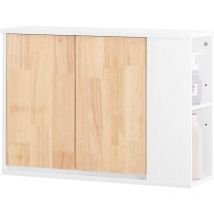 Sobuy - Bathroom Wall Cabinet Medicine Cabinet Wall Storage Cabinet,BZR144-WN