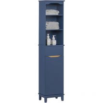BZR112-B Meuble Colonne de Salle de Bain, Armoire Haute, Étagère de Rangement, Placard de Rangement, Colonne de Rangement pour Salon, Salle de Bain,