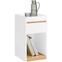 FBT137-W Table de chevet avec tiroir Table de Nuit Bout de canapé Table d'appoint Table Téléphone Table de Café Table de Lit Table Basse, pour Salon,
