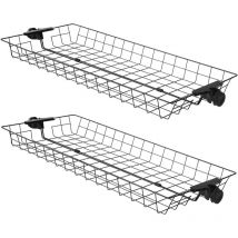 Sobuy - FRG34-P02 2er Set Aufbewahrungskörbe für Kleiderständer Körbe für Teleskop Garderoben System Metall