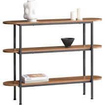 Sobuy - FSB67-WS Konsolentisch Flurtisch Sideboard schmaler Beistelltisch Sofatisch Dekotisch bht ca: 110x86x25cm