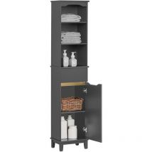 Meuble Colonne de Salle de Bain, Armoire Haute, Étagère de Rangement, Placard de Rangement, Colonne de Rangement pour Salon, Salle de Bain, Chambre,