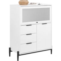 Sideboard Side Storage Cabinet,FSB94-W - Sobuy