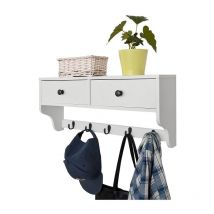 Sobuy - Wall Display Storage Unit with Drawers & HooksFRG178-W