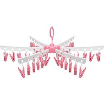 ZVD - Sock Dryer, Collapsible Clothes Hanger with 36 Clothes Pegs, Plastic Collapsible Hanger for Underwear and Socks