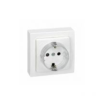 Steckdose 2P + tt Monoblock weiss Simon 73 Loft 73432-50