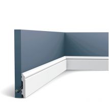 Sockelleiste Fußleiste von Orac Decor SX165 axxent Profilleiste Wand Boden Leiste mit Kabelschutz Funktion 2 Meter