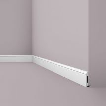 Sockelleiste NMC FL1 wallstyl Noel Marquet Zierleiste Stuckleiste Zeitloses Klassisches Design weiß 2 m