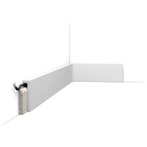 Sockelleiste Orac Decor Sx171 Axxent Abdeckleiste Zierleiste Fußleiste Modernes Design Weiß 2m