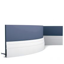 Orac - Sockelleiste Decor Sx180f Modern High Line Flexible Leiste Zierleiste Modernes Design Weiß 2m