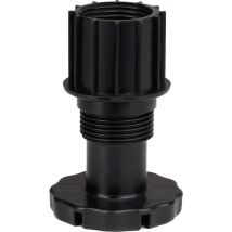 Sockelverstellfuß Unico 48 x 45 mm Kunststoff schwarz - Camar
