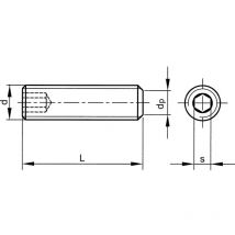 Qualfast - M10X30 Socket Set Screw Flat Point (GR-45H) (14.9)- you get 10