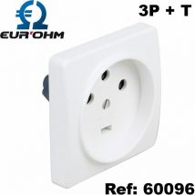 Socle de prise de courant 20A - 2P+T ou 3P+T à encastrer - type de socle - Socle 20A 3P+T à encastrer