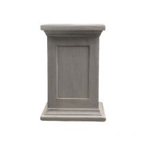Stonelite - Socle en fibres pour statues 33 x 33 x 50 cm Gris