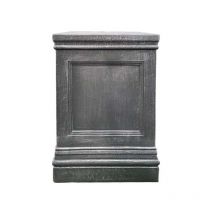 Stonelite - Socle en fibres pour statues 41 x 41 x 57 cm Gris argent