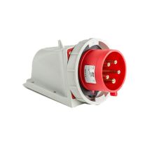 Socle mâle en saillie tétrapolaire 16A 380V étanche IP44 ou IP67 - Étanche IP67 ou IP44 - IP67 - Embase mâle inclinée 3P+T+N - 16A - 380V
