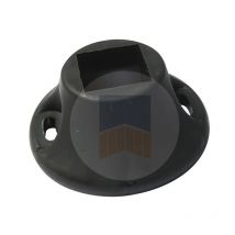 Socle pour arrêt de portail battant ou coulissant motorisé. Noir