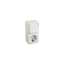 Socle Schuko avec interrupteur blanc Electro Dh 36.470/BI/B 8430552106998