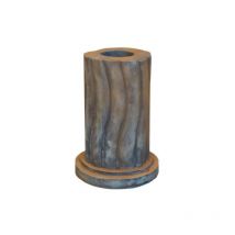 Jardinex - Socle statue pierre reconstituée (60 cm) - Rouille 60 cm