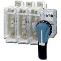 Spelsberg - Socomec 36153011 Interruptor-seccionador-fusible 3P 125A para fusible tamaño 22x58. nf y estruendo - negro