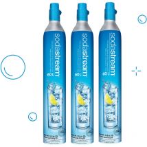 Sodastream - Lot de 3 cylindres de recharge de gaz co2 60l pour machine à gazéifier 3 x cylindre gaz