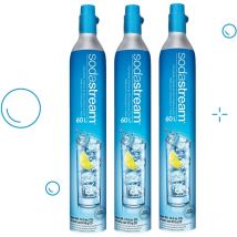 Set mit 3 60l co2-gas-nachfüllflaschen für vergaser Sodastream 3 x cylindre gaz