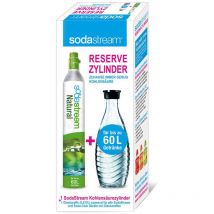 Reservezylinder + Glaskaraffe 60l schwarz - Sodastream