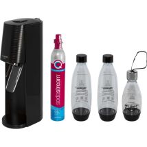 SodaStream – TERRA – Gasatore d'acqua frizzante con 3 bottiglie – 133mm, 195mm, 428mm – Nero