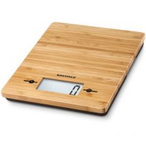 Soehnle - Bamboo, digitale Küchenwaage, hochwertige und natürliche Haushaltswaage aus echtem Bambus, elektronische Waage mit Sensor-Touch, Gewicht
