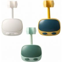 Soekavia - 3 Pièces Ventouse Support de Douche Reglable Sans Perçage,Support de Douchette Ventouse Orientable,Ventouse Support Mural Douchette Douche