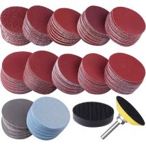 300 pièces disques abrasifs 50mm disques abrasifs grain 80 180 240 320 400 600 800 1000 2000 3000 pour meulage fraisage gravure - rwdiy ›Outillage à