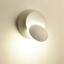 360 Grad Drehbare Wandleuchte, Nachttischlampe, Kreative Wandleuchten Für Flur, Treppenhaus, Wohnzimmer, Schlafzimmer (weiß) [energieklasse A] – Rw