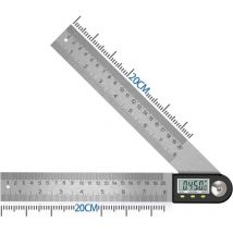 Soekavia - 0-360° Digitaler Winkelmesser, digitaler Neigungsmesser, Edelstahl-Winkelmesser mit LCD-Display für Holzbearbeitung,