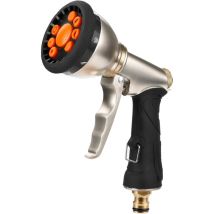 Soekavia – Pistolet d'arrosage multifonction 9 modes – Métal, cuivre – Douche de jardin pour lavage voiture et nettoyage animaux