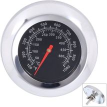 Soekavia - Grillthermometer, Edelstahl, Grillwerkzeuge, Grillthermometer, Temperaturanzeige 50-500 °c, 100-1000 °c (Typ c 500 °c)