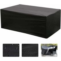 Soekavia - Housse de salon, table rectangulaire Oxford pour la protection uv des meubles de jardin (242 x 162 x 100 cm)