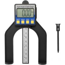 Soekavia - Jauge de Profondeur, Jauge de Hauteur et de Profondeur de Règle de Vernier à Coulisse à Coulisse Numérique lcd Haute Précision avec Plage